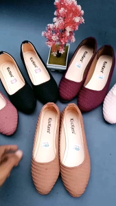 Sepatu Flat Rajut Kikcers Size 36-40 Flatshoes Wanita Terlaris
