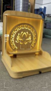 BÀN THỜ THẦN TÀI THỔ ĐỊA HOA SEN VIỀN ( Có Đèn Led )