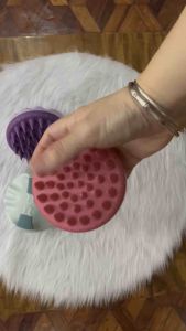 Tehina Silicon Scalp Massage Comb Shampoo Brush Scrubber Cleansing Exfoliating