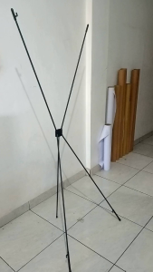 Rangka X Banner Baner Benner UK 60x160 cm