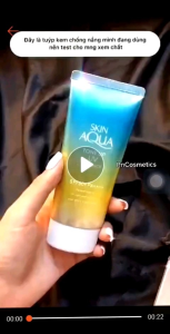 KEM CHỐNG NẮNG SUNPLAY SKIN AQUA ESSENCES _LAVENDER 80g