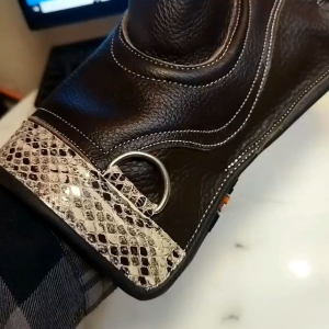 Găng tay huấn luyện chim săn mồi chất liệu da bò 2 lớp dài 30cm