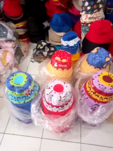 promo topi bucket anak mixue full frind/ topi bucket anak mixue