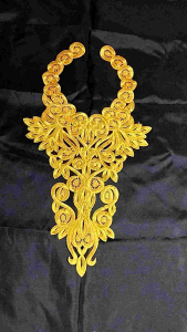 Renda Bordir Aplikasi Coker: Aksesoris Tari & Desain Bordir