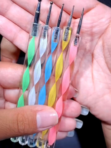 Set 5 cây cọ chấm bi 2 đầu - Bút chấm bi vẽ nail 2 đầu chuyên dụng