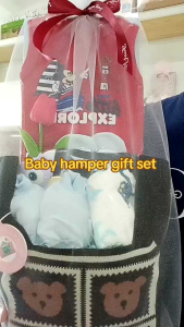 Baby Hamper set No 008 with Tulip Flower and Knitted bag for Baby boy and Girl Newborn to-9 months