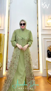 DRESS GAMIS MODE AREESHA TERBARU BY KAYYANI 100% ASLI REAL SYAKIRA