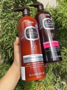 Dầu gội và dầu xả mềm mượt tóc Hask Keratin Protein Chai 1 lít