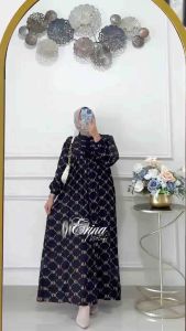 Erina Dress Gamis Terbaru Motif & Polos COD