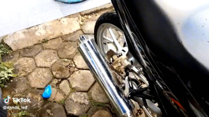 Knalpot FU CKD Leher Blue Motor Satria FusonicVixionCBR150CN 150R dll