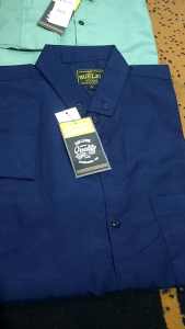 KEMEJA PRIA LENGAN PANJANG SLIMFIT HITAM CASUAL STREET KOREAN