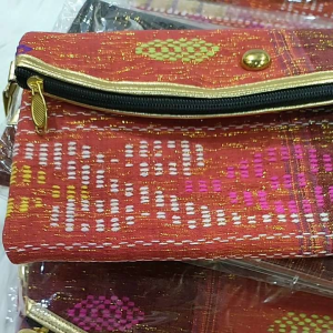Dompet lipat bahan ulos batak