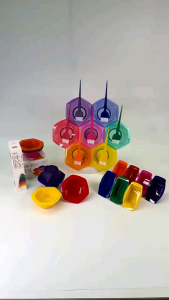 Bộ chén nhuộm 7 cái VIC+ Cao cấp 7 sắc cầu vồng  dành cho salon tóc