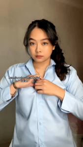 KEMEJA POLOS WANITA LENGAN PANJANG ATASAN SHIRT KEMEJA WANITA BASIC