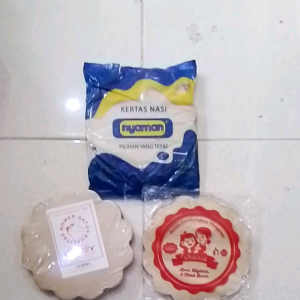 Kertas bunga nyaman 180 nasi ukuran diameter 25 cm isi 180 lembar tebal