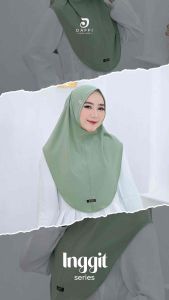 Hijab non pet inggit by daffi series new colour💜💜💜