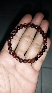 gelang biduri sepah brown natural