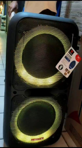 ASATRON TYPHOON (8890) 2x12INCH RMS 40W SPEAKER MEETING PORTABLE MULTIMEDI INCLUDE MIC WIRELESS 2PCS