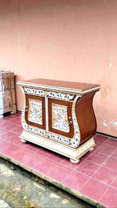 BUFET UKIR BIOLA KAYU JATI