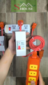[Chính hãng] Bộ cb chống giật Ổ điện Chống giật Chống chập chịu tải nối với dây Cadivi và phích chịu tải CB Delixi