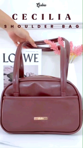Tas Desain Gaya: Cecilia Shoulder Bag Tas Wanita Kulit Sintetis Terbaru