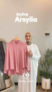 𝐐𝐈𝐒𝐓𝐇𝐘 𝐇𝐈𝐉𝐀𝐁 - ARSYILA | Jilbab Instan Jersey JUMBO | Jilbab Instan Menutup Dada Sport | Hijab Instan Jersey panjang | Hamidah Instan menutup dada | Kerudung Soft Ped | JILBAB INSTAN DAILY JERSEY PREMIUM | Qisthy Hijab by Sahala