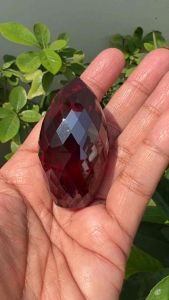 CZ เพชรรัสเซีย เนื้อแข็ง สีส้ม 700 กะรัต มิลลิเมตร..(1 เม็ด) MM รูปร่างหยดน้ำ สะอาดตา CUBIC ZIRCONIA ROYAL ORANGE พลอย100% LAB MADE. ORANGE DIAMOND