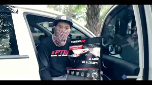 Cover Sarung Setir Mobil FUSION R Simple Modern Comfort Grip Kulit Premium Universal