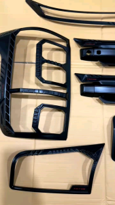 Paket Lengkap All New Triton 2024 2025 2026 Up Garnish Atas Bawah Belakang Outer Handle Tank Cover Hitam Dop
