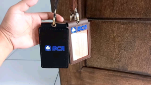 Lanyard Kulit | Id Card Holder Name Tag Kulit | BCA
