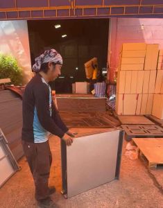 Z180 โต๊ะพับ topเมนทัลชีท พับขอบ ผลิตเองในไทย ถูกและดี มีอยู่จริง Made in Thailand