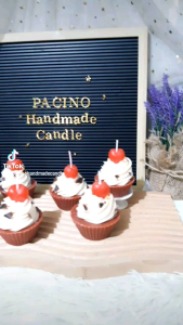 Black Forest Cupcake Candle *Milk Scent* (Souvenir/Giveaway/Display)