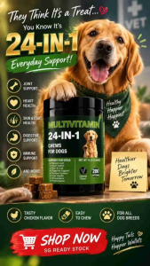 Pet Saver Hub 24-in-1 Dog Multivitamin 200 Soft Chews | Glucosamine + Probiotics | Joint Skin & Coat Digestion Immune Support | Chicken Flavor | SG Ready Stock