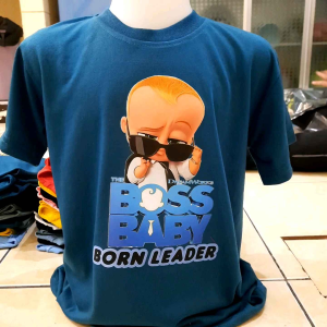 Kaos boss baby boss kacamata anak-anak uniseks buat usia 2-10 tahun