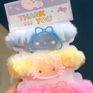 IKAT RAMBUT BULU KARAKTER SANRIO / SCRUNCHIE KUROMI / KUNCIRAN CINAMOROL / KARET RAMBUT HELLOKITTY / SANRIO CUTE HAIR TIE / SCT6512