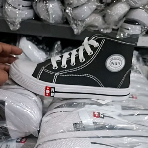 NOB BOOT HITAM PUTIH/NB SOL KUNING/SD/SMP/SMA