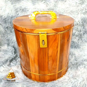 ถังออมสินไม้สักขนาด 10 นิ้ว