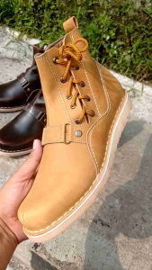 SEPATU BOT PRIA POL KULIT TERBARU