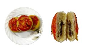 ขนมเปี๊ยะไส้ถั่วเหลืองฟัก แป้งบางไส้ถั่วเหลืองฟัก ตรงกลางเป็นไส้ฟัก 1ชิ้น น้ำหนัก75กรัม