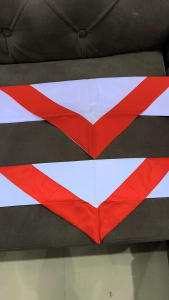 isi 20 lembar hasduk pramuka full jumbo bahan kain katun premium liss kain & lis satin hasduk pramuka