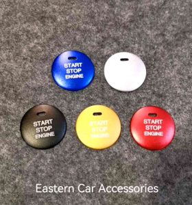 1pcs Car Engine Push Start Stop Button Cover Inner Styling Sticker Console Engine Button