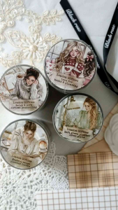 Fairy Lights Journal - READY STOCK/ art journaling/ scrapbook deco/ LG: Love For Books & Planning girls PET tape (kiss cut)