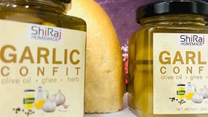 กระเทียมตุ๋น ใช้ทาขนมปัง Garlic Confit wt Ghee & Olive oil slow-cooker  NO-Vetgetable OIL