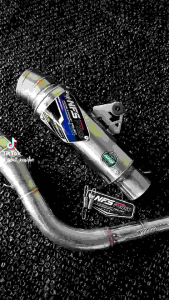 KNALPOT KOMPETISI NFSPEED TRIANGEL tipe JR01 20CM SAMLONG for Motor Matic