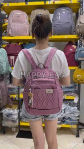 TAS RANSEL/BACKPACK SEKOLAH CHIBAO KANVAS BORDIR 6Ruang (Bisa Cew Cow) CB0503