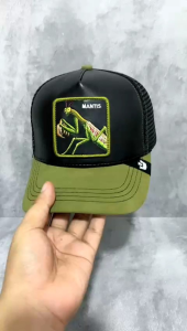 TOPI BASEBALL PRIA JARING TRUCKER G BROS SERIES MANTIS BAHAN KULIT LOGO BORDIR FULL TAG FULL LEBEL