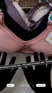 HARGA GROSIR... ISI 6 PCS BRA WANITA DEWASA BUSA TIPIS TANPA KAWAT