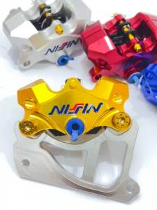 Kaliper Bmbo 2 Piston 2p + Breket Bolong Disc 260mm Honda Matic PNP Vario /Beat /Scoopy + baut