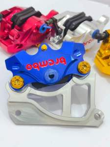 Kaliper Bmbo 2 Piston 2p + Breket Bolong Disc 260mm Honda Matic PNP Vario /Beat /Scoopy + baut