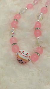 ⭐️Ready stock ⭐️有现货Agate Crystal Lucky Cat Phone Chain 天然玛瑙,玉髓手机链